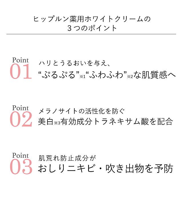 ヒップルン薬用ホワイトクリームミニ＜医薬部外品＞｜≪公式≫下着通販