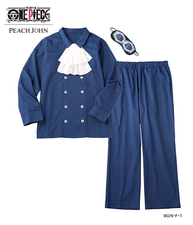ＯＮＥ　ＰＩＥＣＥ×ＰＪ サボのユニセックスシャツパジャマセット