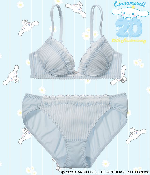 りらこれシナモロールノンワイヤーブラセット 公式 下着通販 Peach John ピーチ ジョン Webストア