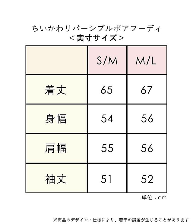 ちいかわリバーシブルボアフーディ｜≪公式≫下着通販 PEACH JOHN